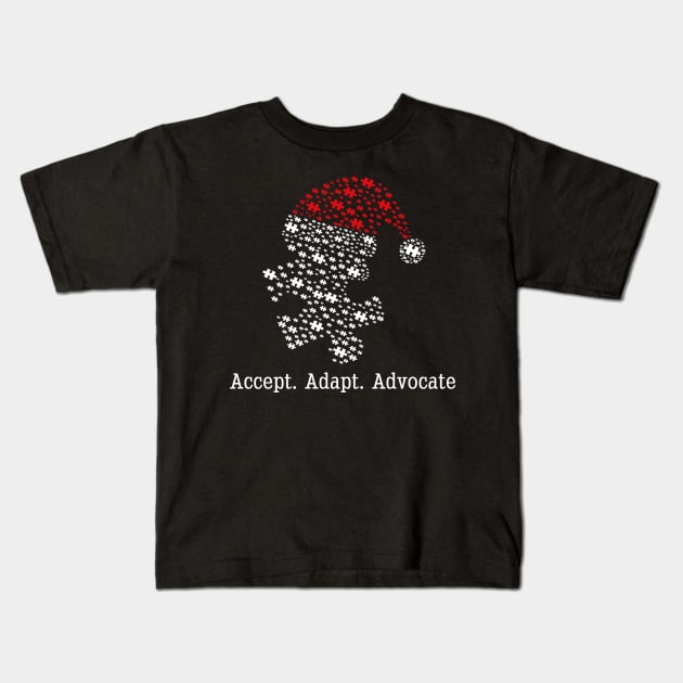 Accept Adapt Advocate T-Shirt Gift For Christmas Kids T-Shirt by TeeAnimals